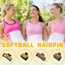 6 Pcs Softball Hair Claw Clips, Softball Gifts for Team Rectangle Claw Clip Non-slip Baseball Hair Clip Cute Sports Hair Accessories for Women Thick & Thin Hair