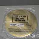 Tioncy 50 Pcs Gold Round Paper Placemats Decorative Disposable Placemats Table Mats for Dining Wedding Table Decoration Home Banquet New Years Festive Party Birthday Holiday