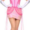 Spooktacular Creations Pink Princess Costume Women, Halloween Fairy Dress Adult Fancy Skirt Accessories for Cosplay Parites (Large)