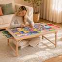 1500 Pieces Puzzle Table with Legs, Drawers & Covers, 34"x 26"