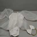 ODASDO Newborn Baby Girl Romper Dress Flower Embroidery Tutu Princess Long Sleeve One-Piece Bodysuit Cake Smash Outfit (6-12 Months, White)