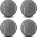 ANCKNE Walker Tennis Balls Precut Tennis Balls for Walkers 4PCS Walkers Legs Universal Precut Glide Balls, Heavy Duty Long Lasting Felt Pad Glide Coverings for Furniture Legs and Floor Protection (Grey)