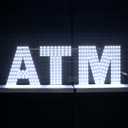 30"x10" Large LED ATM Signs for Bank Business, Super Bright Unique Design ATM Signs with Hanging Installation, High Visibility for Business Stores Retail Shops Window (White)