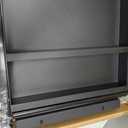 Under Desk Mounted Sliding Drawer to pull out, Attachable Desk Pencil Drawer Ball-Bearing Slides (Black)