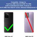 2 x Ailiber for HMD Vibe 4G Phone Case, [Not Fit HMD Vibe 5G], with Screen Protector, Dual Layer Shockproof Bumper, Clear Transparent [Anti Yellowing], Slim Scratch-Resistant Cover-Purple