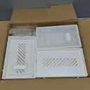 Shoe Storage, 12 Pack Shoe Organizer for Closet, Shoe Boxes Clear Plastic Stackable Shoe Containers with Lids for Size 10 (Large, White)