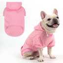 3 x KOOLTAIL Dog Hoodie for Small Medium Large Dogs, Ultra-Warm & Soft Winter Fall Fleece Dog Hooded Sweatshirt Clothes Sweater, Lightweight Pullover Coat for Boy Girl Bulldog Pitbull Puppy Cats,Pink S