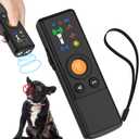 Ahbrother's Dog Bark Deterrent Ultrasonic Training Device with 4 Modes and 2X Power Emitters Anti Barking Device for Dog,Indoor Outdoor Use Rechargeable,for Behavior Correction Safe,Up to 50ft Rang.