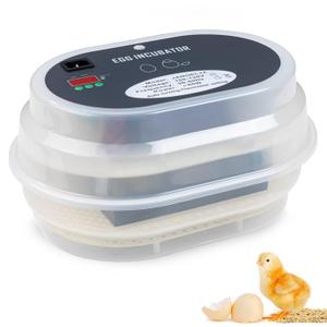 HBlife Digital Egg Incubator for Hatching 9-12 Chicken, Quail and Duck Eggs, with Fully Automatic Egg Turning and Temperature Display, Hatcher for Turkeys, Birds, Parrots and Poultry HBlife Digital Egg Incubator for Hatching 9-12 Chicken, Quail and Duck Eggs, with Fully Automatic Egg Turning and Temperature Display, Hatcher for Turkeys, Birds, Parrots and Poultry