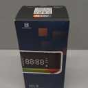 Alarm Clock Speaker Wireless Charger, Digital Alarm Clocks Bedrooms Bluetooth, Alarm Clock Dimmable Light Bedrooms Dual Alarm Snooze Dimmer 12 24H RGB Night Light Bluetooth USB AUX, Gray