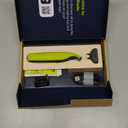 Philips Norelco One 360 Hybrid Face, Electric Beard Trimmer and Shaver, with 360 Technology, 1x 360 for Face, 5in1 Adjustable Comb, Model QP2724/90 (Black & Lime Green)