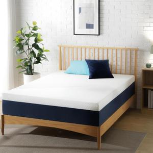 ZINUS 10 Inch Twin Cooling Comfort Hybrid Mattress [New Version], Fiberglass Free, Medium Firm Feel, Motion Isolation, Certified Safe Foams & Fabric (White)