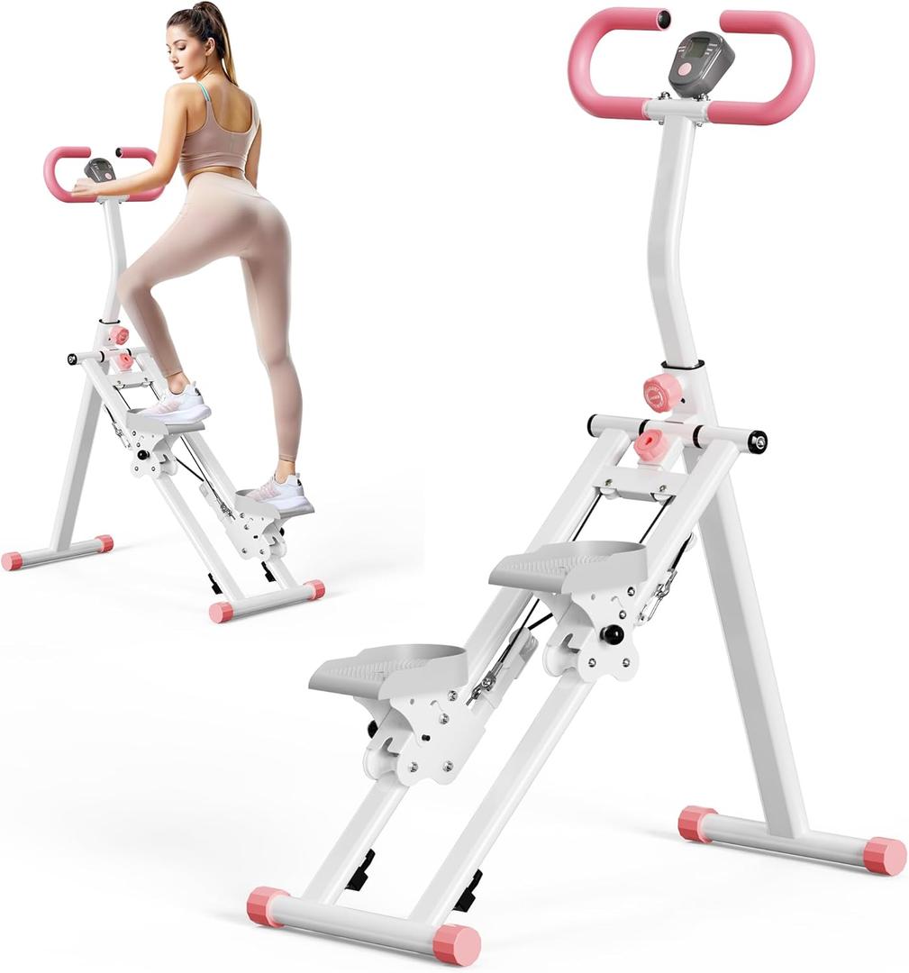 Stair Stepper for Home, Vertical Climber Workout Machine with Handlebar for Full Body Exercise Stair Climber Machine with Stable Frame & 3 Adjustable Height