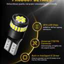 AUXITO 194 LED Bulbs for License Plate Light 168 175 2825 W5W T10 24-SMD 3014 Chipsets 6000K White for Car Dome Door Map Dash Courtesy Cargo License Plate Lights, Pack of 2