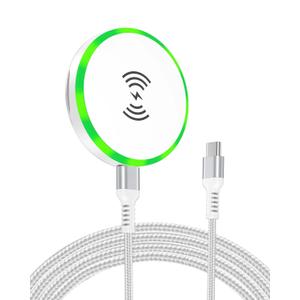 Magsafe Wireless Charger Samsung Fast Charging Pad for Android Samsung Galaxy S25Ultra/S25/S24 FE/S23/S22/S21/Z Flip 7/6/5, 15W Fast Magnetic Wireless Phone Charger Stand for Google Pixel 10 9 Pro 8