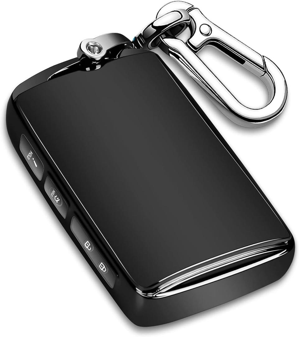 QBUC for Mazda Key Fob Cover,TPU Protector Key Holder with Keychain for 2019-2021 Mazda 3,for Mazda 3 Hatchback,for 2020-2021 Mazda CX-5,CX-30,CX-9,CX-12 3-4-Buttons Smart Key(Black)