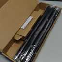 Zeerobee Curtain Rods for Windows 66 to 120, Black Curtain Rod, Adjustable 1 Inch Heavy Duty Outdoor/Indoor Modern Drapery Pole, 32"-120"