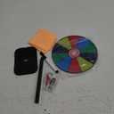 8 Inch Prize Wheel Spinner with Stand, Dry Erase Spinning Wheel for Prizes with Marker and Cloth Used for Wiping, Spin The Wheel Game for Home Parties, Trade Shows & Classroom Activities