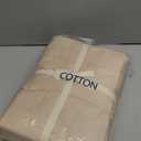 100% Egyptian Cotton King Size Sheets Set - Luxury 1000 High Thread Count Egyptian Cotton Bed Sheets 4 PC, Breathable & Cooling Sheets, 16" Deep Pocket(King,Beige)