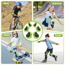 Kids Protective Gear Set Wemfg Knee Pads for Kids 3-8 Years Toddler Knee and Elbow Pads with Wrist Guards 3 in 1 for Skating Cycling Bike Rollerblading Scooter(Green)