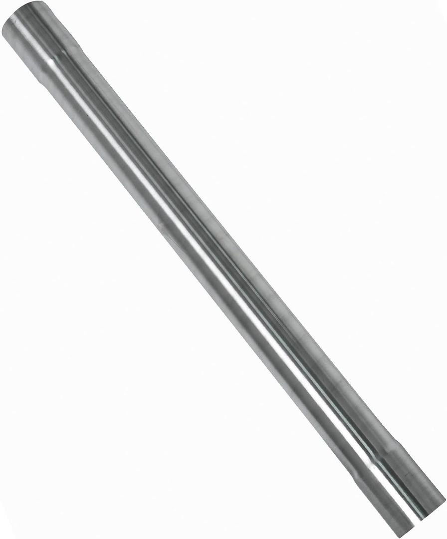 2.25 Inch Exhaust Pipe T304 Stainless Steel Exhaust Tubing (SS Tubo),Tailpipe 2 1/4 "ID Length 30"Straight Tubing, Flared, Polished Finish,Universal Connector Adapter Tubo