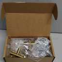 Goldenwarm 10 Pack Gold Cabinet Knobs Brushed Brass Drawer Knobs Gold Dresser Hardware - LS201GD Single Hole Handles for Kitchen Cupboard Doors Closet Hardware 2in Overall Length