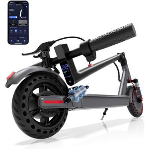 Aovowheel Electric Scooter for Adults, 10'' 500W Motor, Max 23 Miles Range, 19 Mph Top Speed with Dual Suspension, Portable Folding E-Scooter for Commuting, Electric Scooter