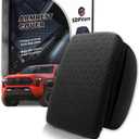 Armrest Cover for Toyota Tacoma Center Console Pad with Organizer Storage Pockets, Black Faux Leather Arm Rest Lid Protector Cushion Interior Accessories (2024-2026)