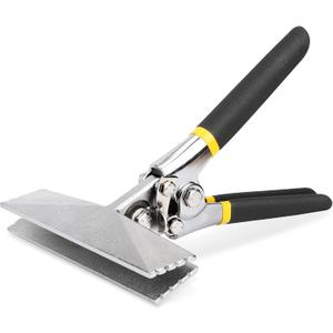 HURRICANE Sheet Metal Hand Seamer, 6 Inch Straight Jaw Sheet Bender Tools for Flattening Metal, Bending Pliers with Double Dipped Cushion Handle, Grip Strength and Versatility