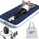 Active Era Twin Air Mattress with Built-in Pump & Raised Pillow - Heavy Duty Puncture Resistant, Waterproof Blow Up Bed