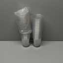 50 Pack Clear Plastic Cups with Strawless Sip Lids,16OZ Disposable Iced Coffee Cups,To Go Cup with Sip Through Lid for Smoothie,Bubble Tea,Cold Beverage,Wedding Party Drinks