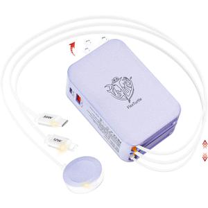 Retractable Apple Watch Charger, 5 in 1 Travel Charging Station for Apple Devices, Retractable Chargers for Multiple Devices with Multi Charging Cable, Charger Block for Apple Gear (Purple)