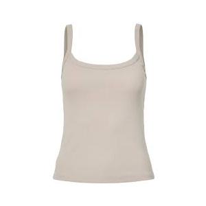 Women's Sleeveless Scoop Neck Fitted Tank Top Ribbed Knit Casual Basic Cami Shirts, M