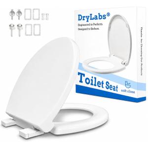 Round Toilet Seat 16.5" - Soft Close, Durable PP Toilet Seat, Easy Installation & Removal, Fits Most Toilet Bowls
