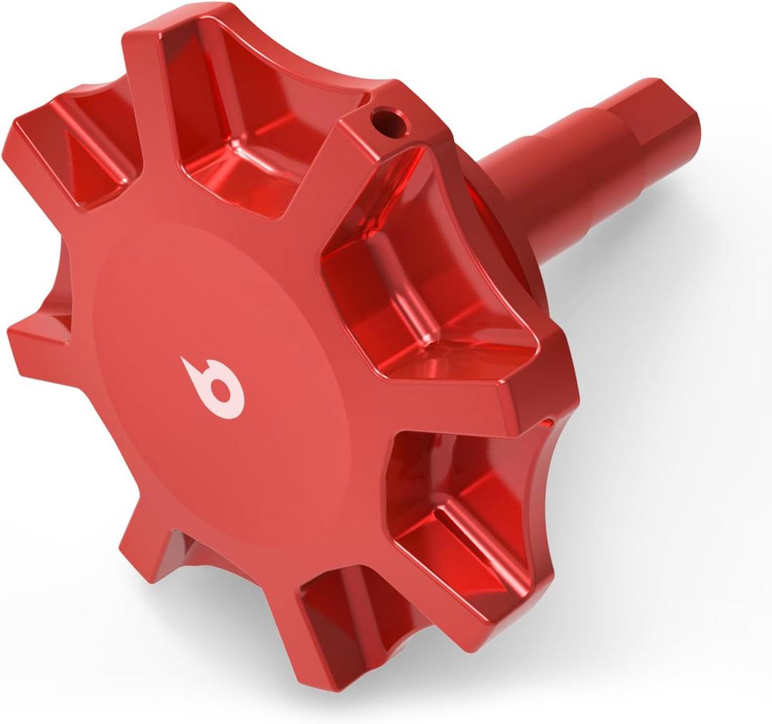 Bevinsee Aluminum Power Steering Reservoir Cap Compatible with BMW E46 E36 E85 E90 E39 E60 E53 E83 E92, N54 N52, 325i 325Ci 325xi 330i 330xi 330Ci 328i 335i, Replacement 32416851332, 32411128333, Red