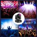 Stage Lights Moving Head Lights 8 Gobos 8 Colors 11 Channels 60W Spotlights DMX 512 with Sound Activated for Wedding DJ Party Stage Lighting 2PCS