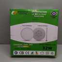 4PK 15.8 Inch LED Flush Mount Ceiling Light, 32W, 3480LM, 3000K/4000K/6000K CCT Selectable, Round Flat Panel Light Low Profile Ceiling Light Fitures for Hallway, Kitchen, Bedroom, Laundry Room (White)