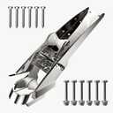 Bow Anchor Roller 316 Stainless Steel Marine Grade Hinged Self-Launching Bow Roller for Delta Anchors (For Anchor 22-44lbs)
