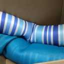 Lunmon Pool Floats Foam Hammock for Adults Non Inflatable, Stripe, Blue