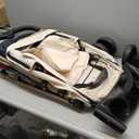 3-in-1 Foldable Pet Stroller for Medium Dogs & Cats up to 50lbs  Detachable Carrier & Car Seat with Storage Basket, 5 Lockable Wheels  All-Terrain Design for Jogging, Walking, and Travel (Grey)