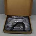 6 Packs Large Toy Storage Bags with Labels, Reusable Clear PVC Board Game Storage, Travel Waterproof Organizer Bags with Zipper for Building Blocks, Puzzle, Kids Books (Black)