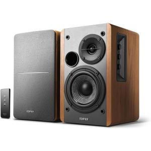Edifier R1280T Powered Bookshelf Speakers - 2.0 Active Near Field Studio Monitor Speaker - Wooden Enclosure - 42 Watts RMS Power