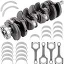 2.0T G4KF Crankshaft with Connecting Rods Bearings Compatible with Kia Optima Sportage 2013-2015, Hyundai Genesis Coupe 2012-2016 Santa Fe Sport 2013-2015 Sonata 2009-2014 OE# 23111-2G400 23510-2G440