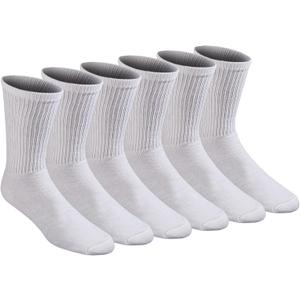 Dickies Men's All Purpose Cushion Crew Socks (6, 12 Pairs), Size: X-Large