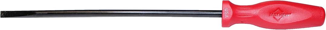 Mayhew Tools 27346 USA Slotted Screwdriver, Red, 3/8-Inch x 12-Inch