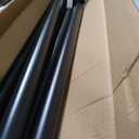 41 to 185 Inch Tension Curtain Rod No Drill Black Shower Curtain Rod Extra Long Heavy Duty Tension Rod for Windows, Patio, Bathroom - Renter Friendly Adjustable Curtain Rods