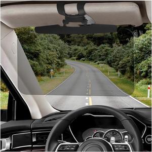 Car Sun Visor, Adjustable Anti-Glare Visor Extender Sunshade Mirror Goggles, Anti-Dazzle Automobile Windshield Driving Sun Blocker Polarized Visor Extension, Car Accessories