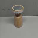 HD 8IN WOOD CANDLE HOLDER