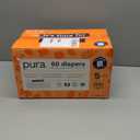 Pura Size 5 Eco-Friendly Diapers (24-35 lbs) Totally Chlorine Free (TCF) Hypoallergenic, Soft Organic Cotton, up to 12 Hours Leak Protection, Allergy UK, 3 Packs of 20 (60 Diapers)