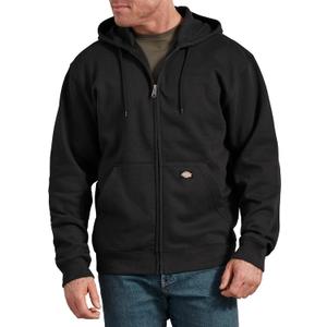 Dickies mens Big Tall Full Zip Fleece Hoodie (Medium, Black)